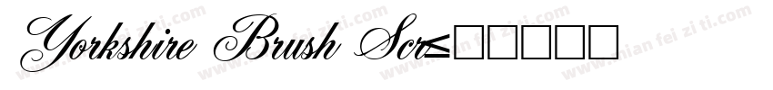 Yorkshire Brush Scr字体转换